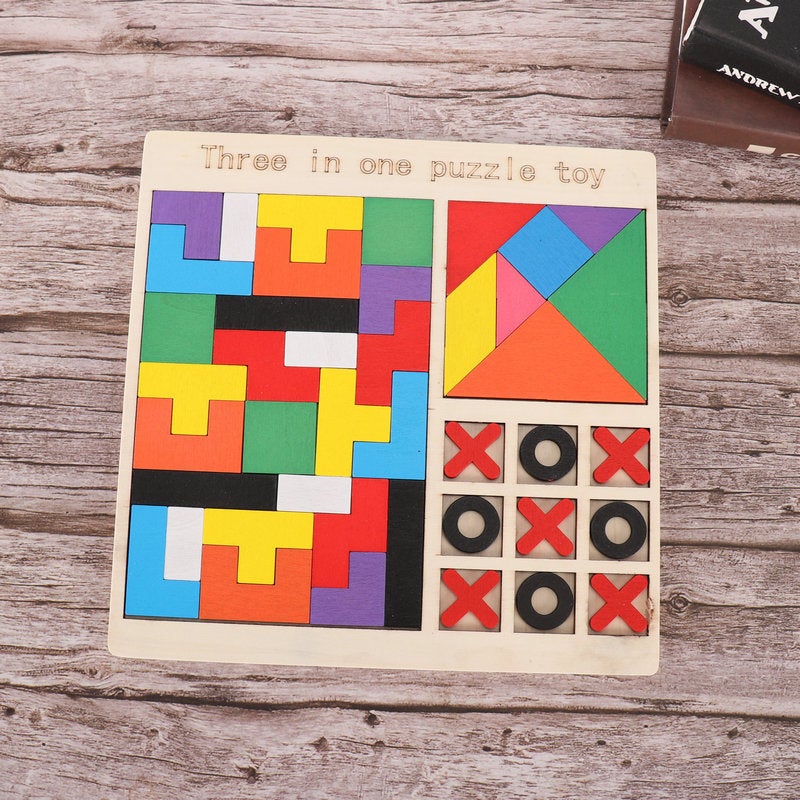 Wooden Kidsren'S Number Letter Matching Puzzle Baby Educational Early Education Wisdom Brain Logical Thinking Puzzle Toy - Image 1